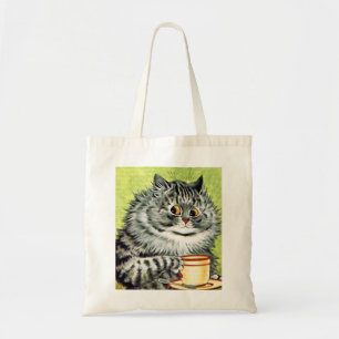 La bolsa de asas del gato de la taza de té de