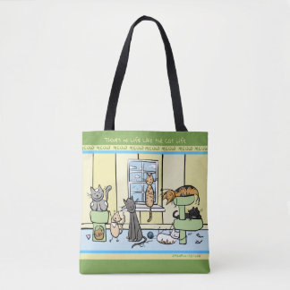 La bolsa de asas del gato de la vida del amante