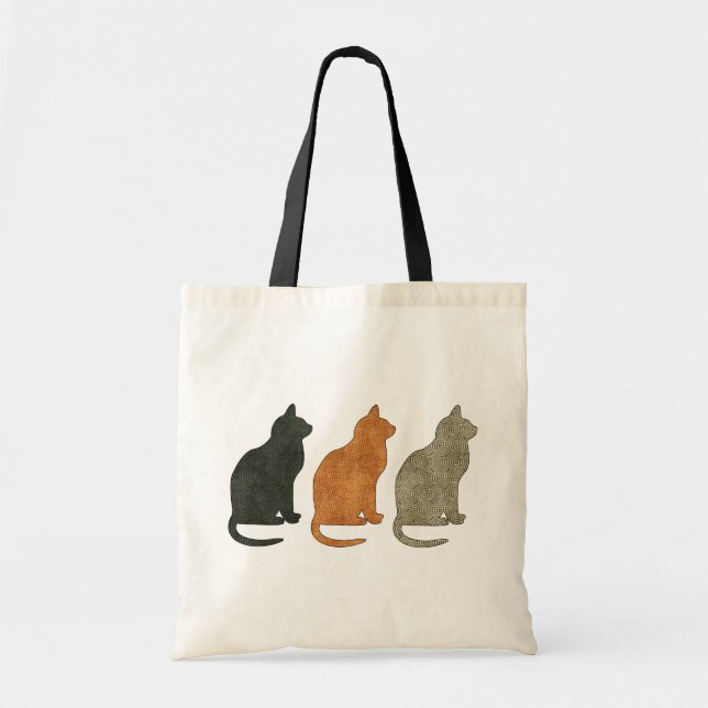 La bolsa de asas del gato de tres gatos (Frente)