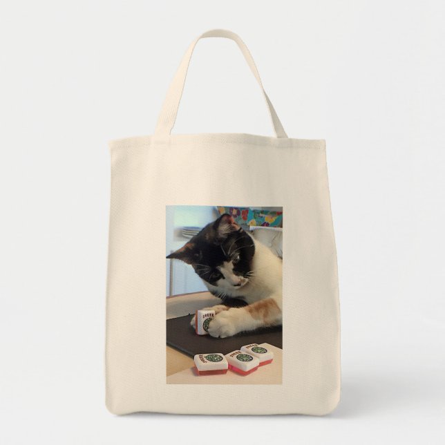La bolsa de asas del gato del comodín del Mah (Frente)