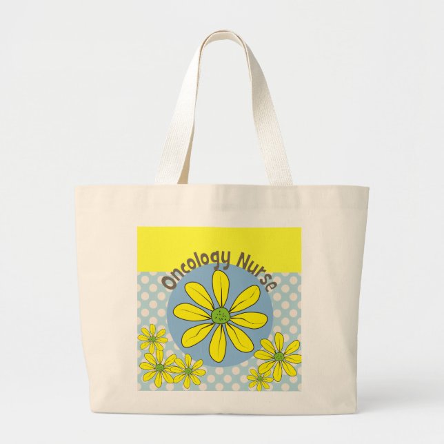 La bolsa de asas del girasol de la enfermera de la (Frente)