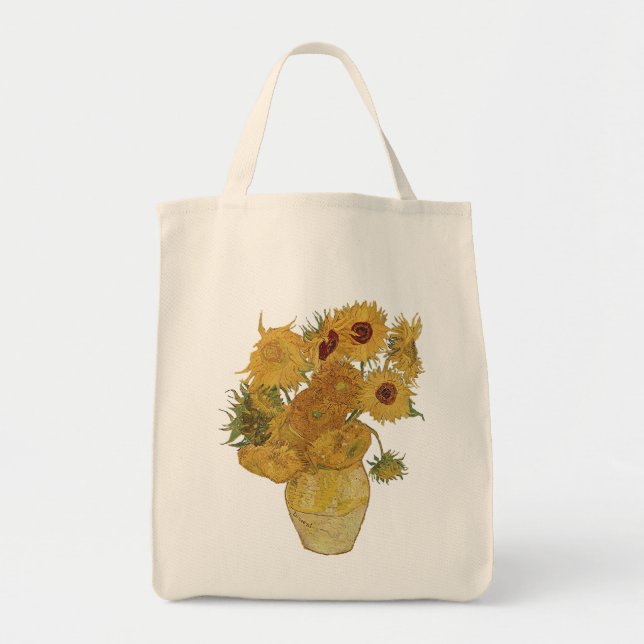 La bolsa de asas del girasol de Vincent van Gogh (Frente)