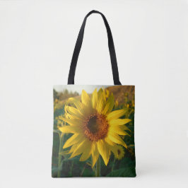 La bolsa de asas del girasol del verano