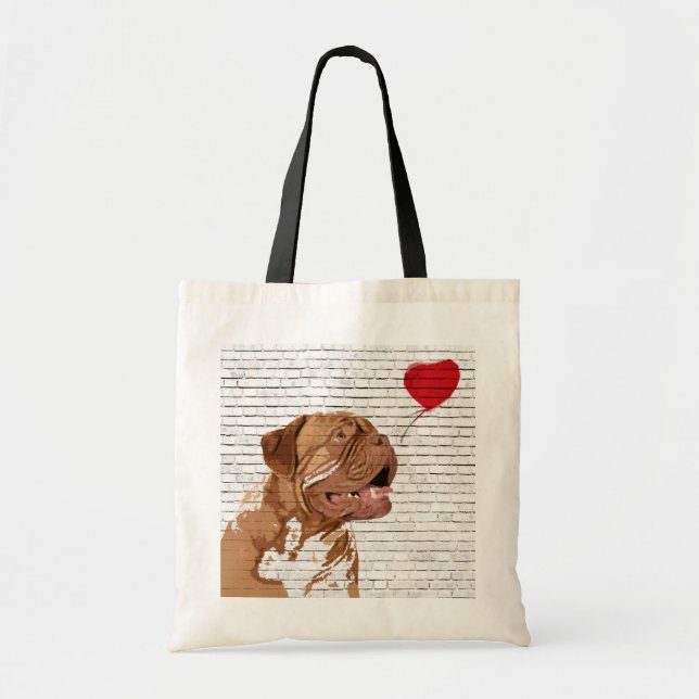 La bolsa de asas del globo de Dogue De Bordeaux (Frente)