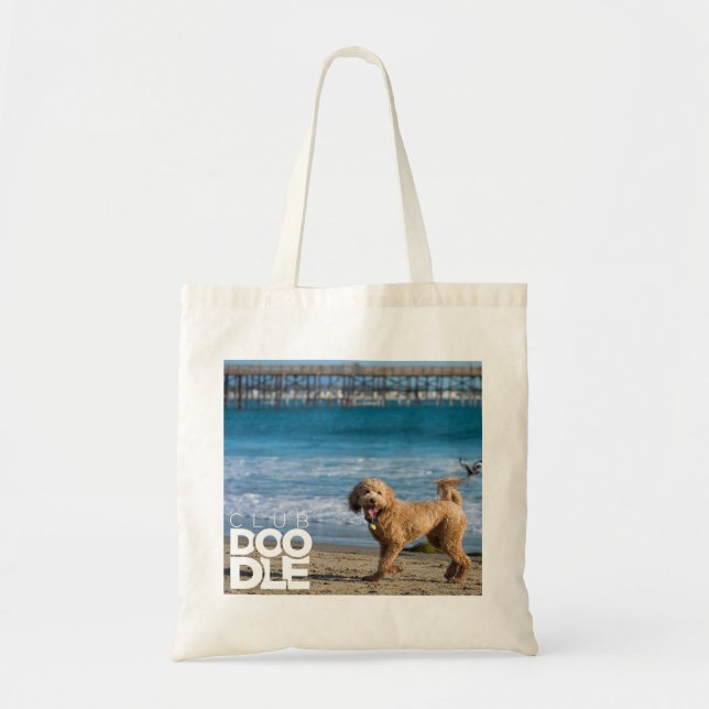 ¡La bolsa de asas del goldendoodle de CLUBDOODLE! (Frente)
