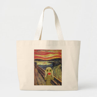 La bolsa de asas del grito del mono del calcetín