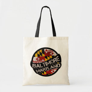 La bolsa de asas del grunge de la bandera de