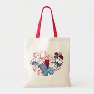 La bolsa de asas del hibisco del Doodle