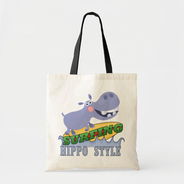 La bolsa de asas del Hippopotamus de la persona (Frente)
