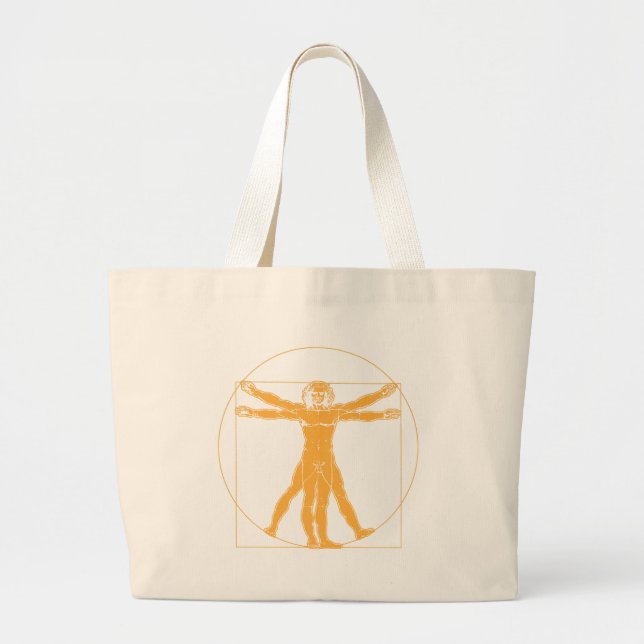 La bolsa de asas del hombre de da Vinci Vitruvian (Frente)