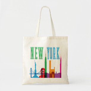La bolsa de asas del horizonte de New York City