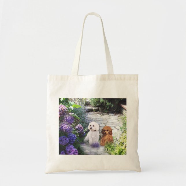 La bolsa de asas del Hydrangea de los caniches (Frente)