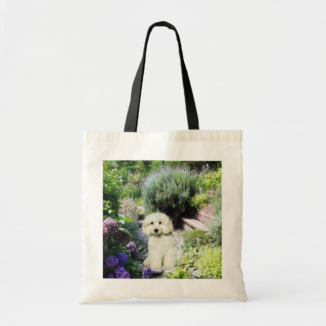 La bolsa de asas del jardín del caniche (Frente)