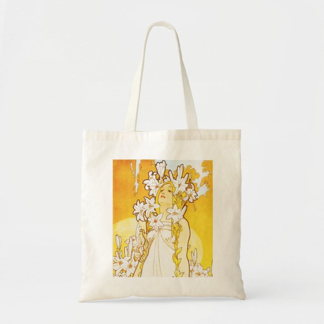 La bolsa de asas del lirio de Alfonso Mucha (Frente)