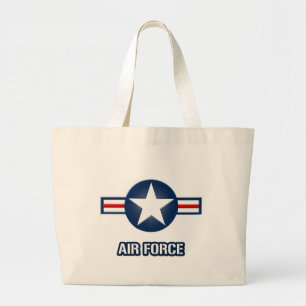La bolsa de asas del logotipo de la fuerza aérea