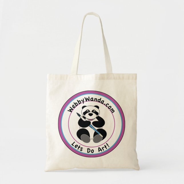 La bolsa de asas del logotipo de webbywanda.com de (Frente)