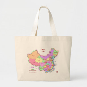 La bolsa de asas del mapa de China