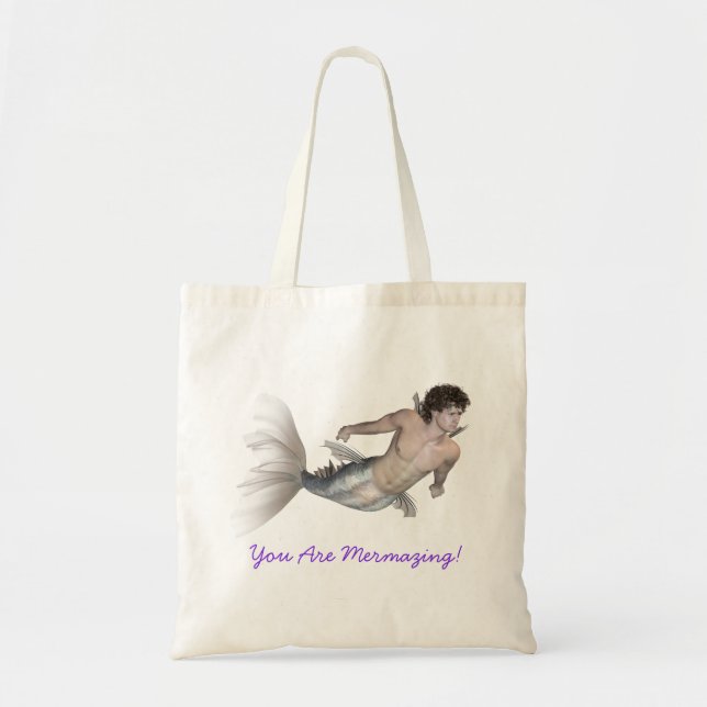 ¡La bolsa de asas del Merman usted es Mermazing! (Frente)