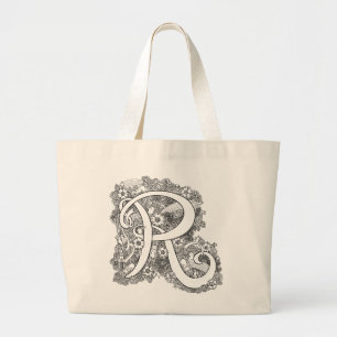 La bolsa de asas del monograma del doodle del zen