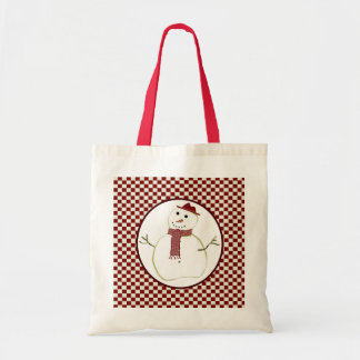 La bolsa de asas del muñeco de nieve del país