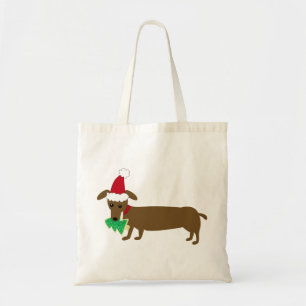 La bolsa de asas del navidad del Dachshund