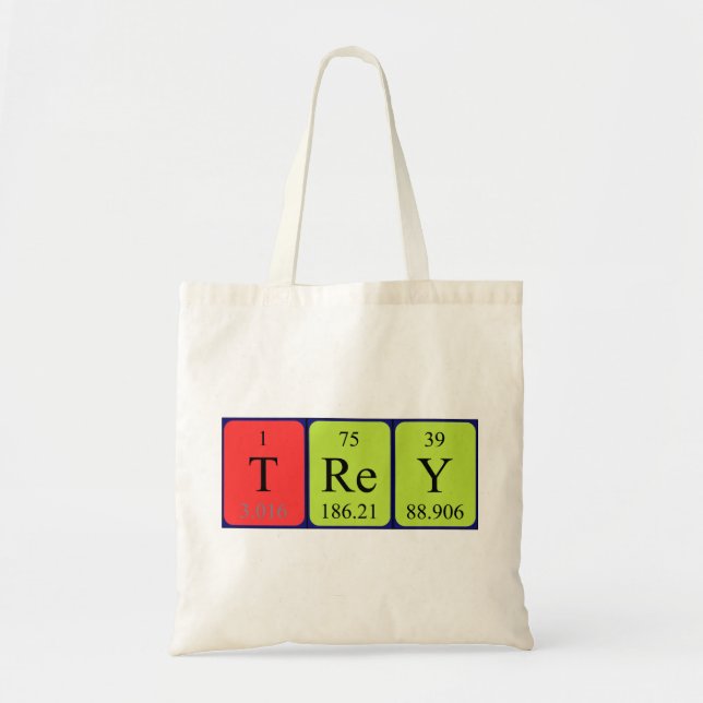 La bolsa de asas del nombre de la tabla periódica (Frente)