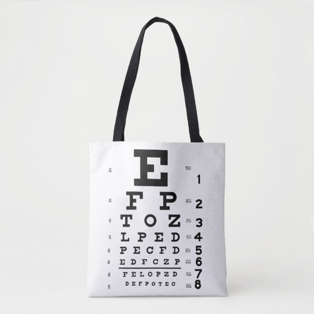 La bolsa de asas del optometrista de la carta de (Anverso)