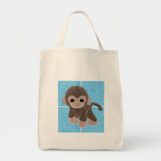 La bolsa de asas del pañal del mono de la abrazo