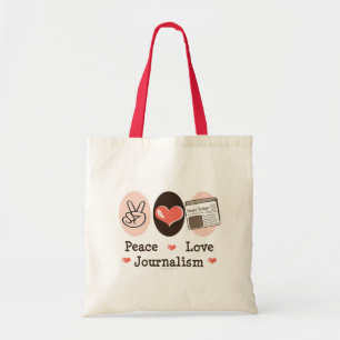 La bolsa de asas del periodismo del amor de la paz