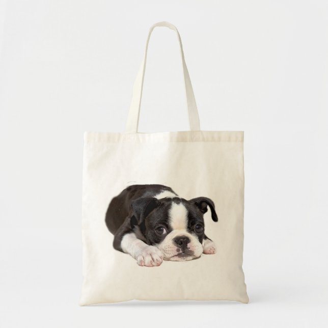 La bolsa de asas del perrito de Boston Terrier (Frente)