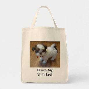 La bolsa de asas del perrito de Shih Tzu