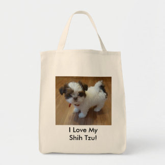 La bolsa de asas del perrito de Shih Tzu