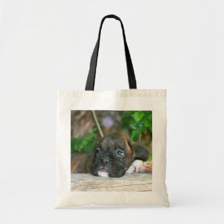 La bolsa de asas del perrito del boxeador
