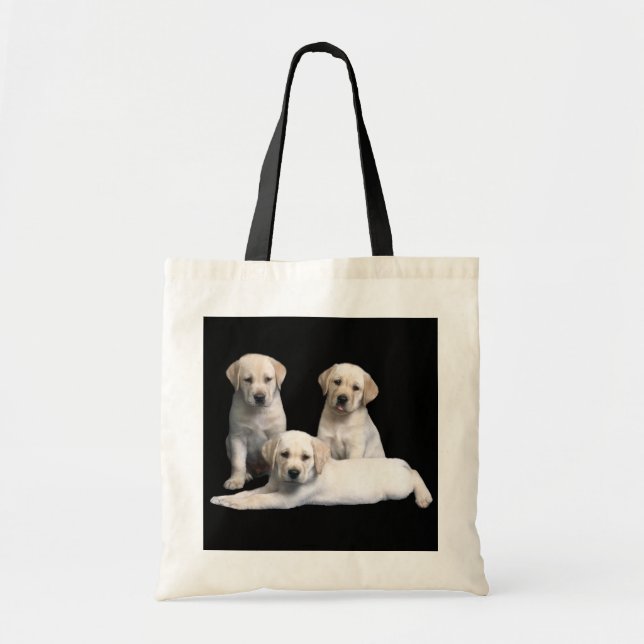 La bolsa de asas del perrito del labrador (Frente)