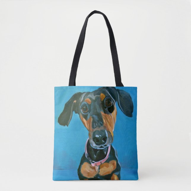 La bolsa de asas del perro de Daschund (Anverso)