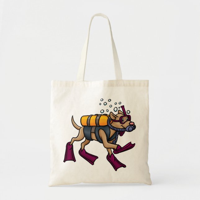 La bolsa de asas del perro del buceo con (Frente)
