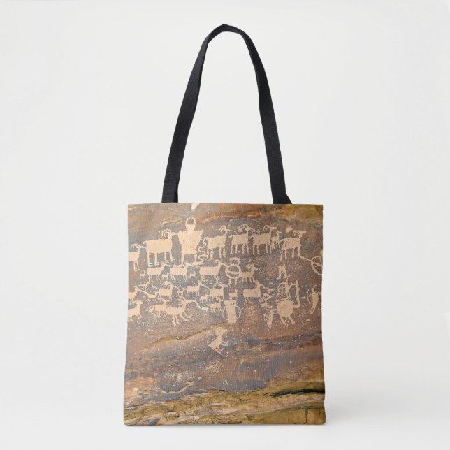 La bolsa de asas del petroglifo (Anverso)