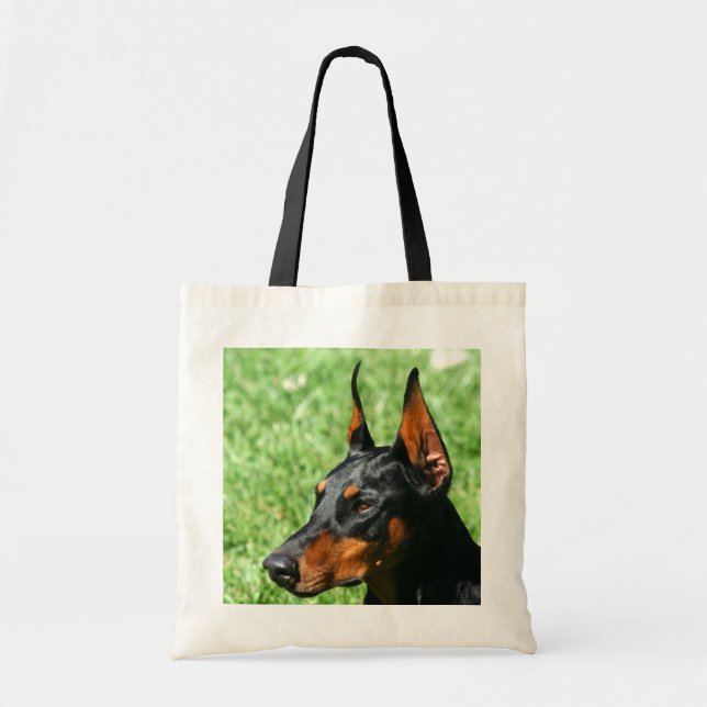 La bolsa de asas del Pinscher del Doberman (Frente)