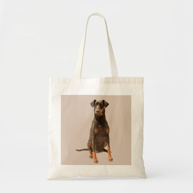 La bolsa de asas del Pinscher del Doberman (Frente)