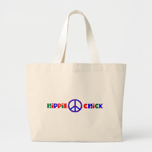 La bolsa de asas del polluelo del Hippie con el (Frente)