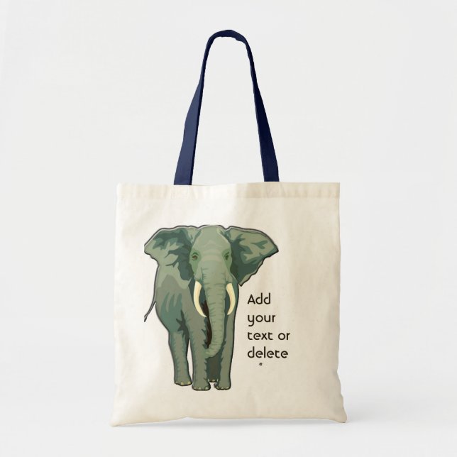 La bolsa de asas del presupuesto del elefante (Frente)