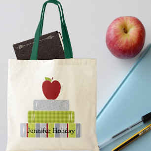 La bolsa de asas del profesor apilado de los