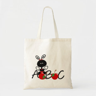La bolsa de asas del profesor del alfabeto de la