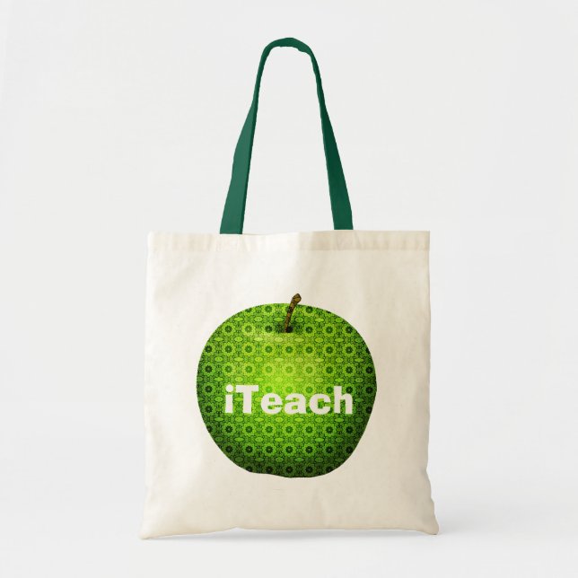 La bolsa de asas del profesor verde bonito de (Frente)