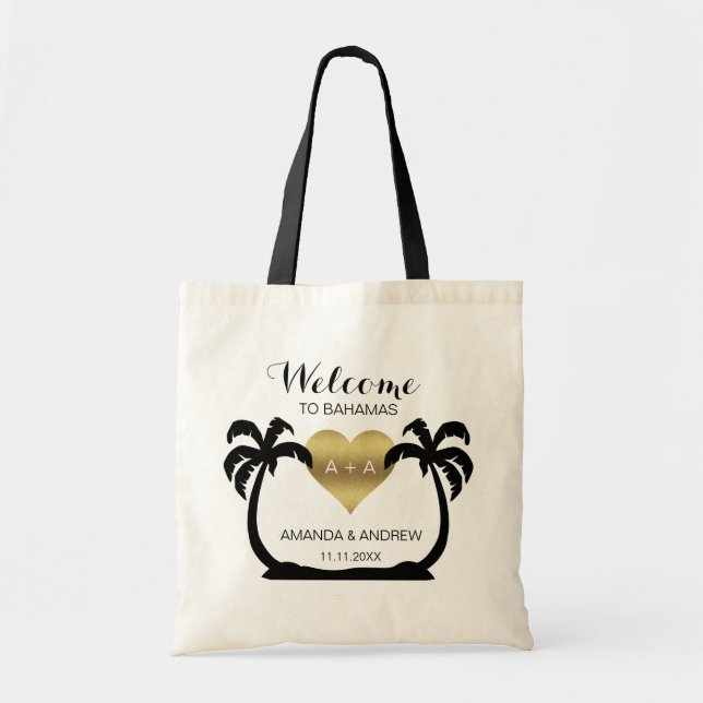 La bolsa de asas del regalo de boda de la (Frente)
