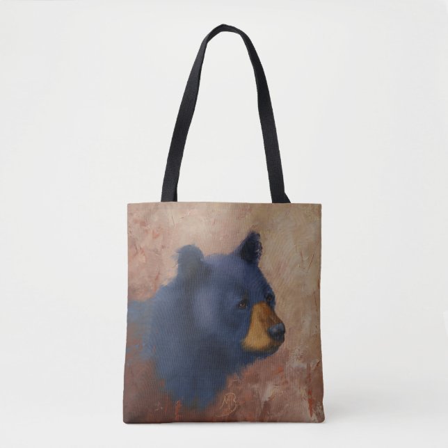 La bolsa de asas del retrato del oso negro (Anverso)
