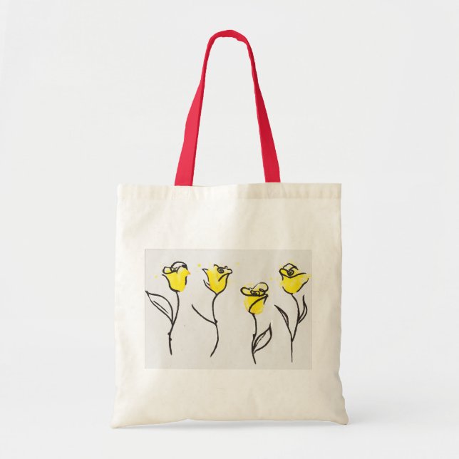 La bolsa de asas del rosa amarillo de Zonta (Frente)