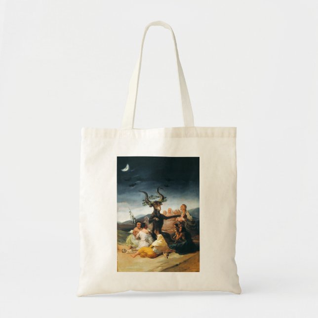 La bolsa de asas del Sabat de las brujas de Goya (Frente)