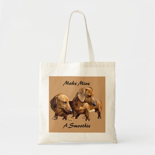 La bolsa de asas del Smoothie del Dachshund (Frente)