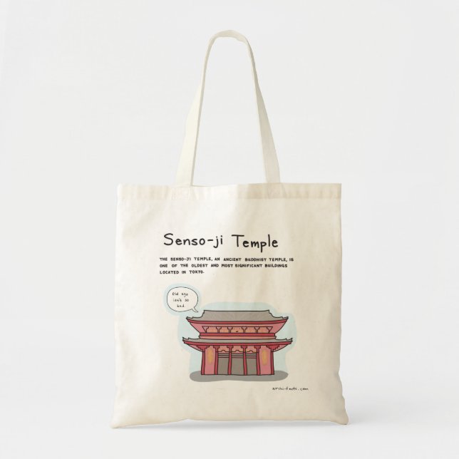 La bolsa de asas del templo de Senso-ji (Frente)